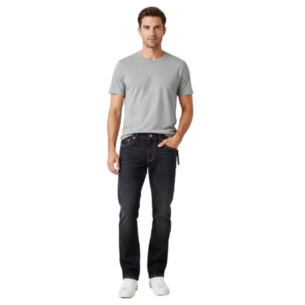 True Religion World Tour Ricky Relaxed Straight Jeans Black 31 NWT